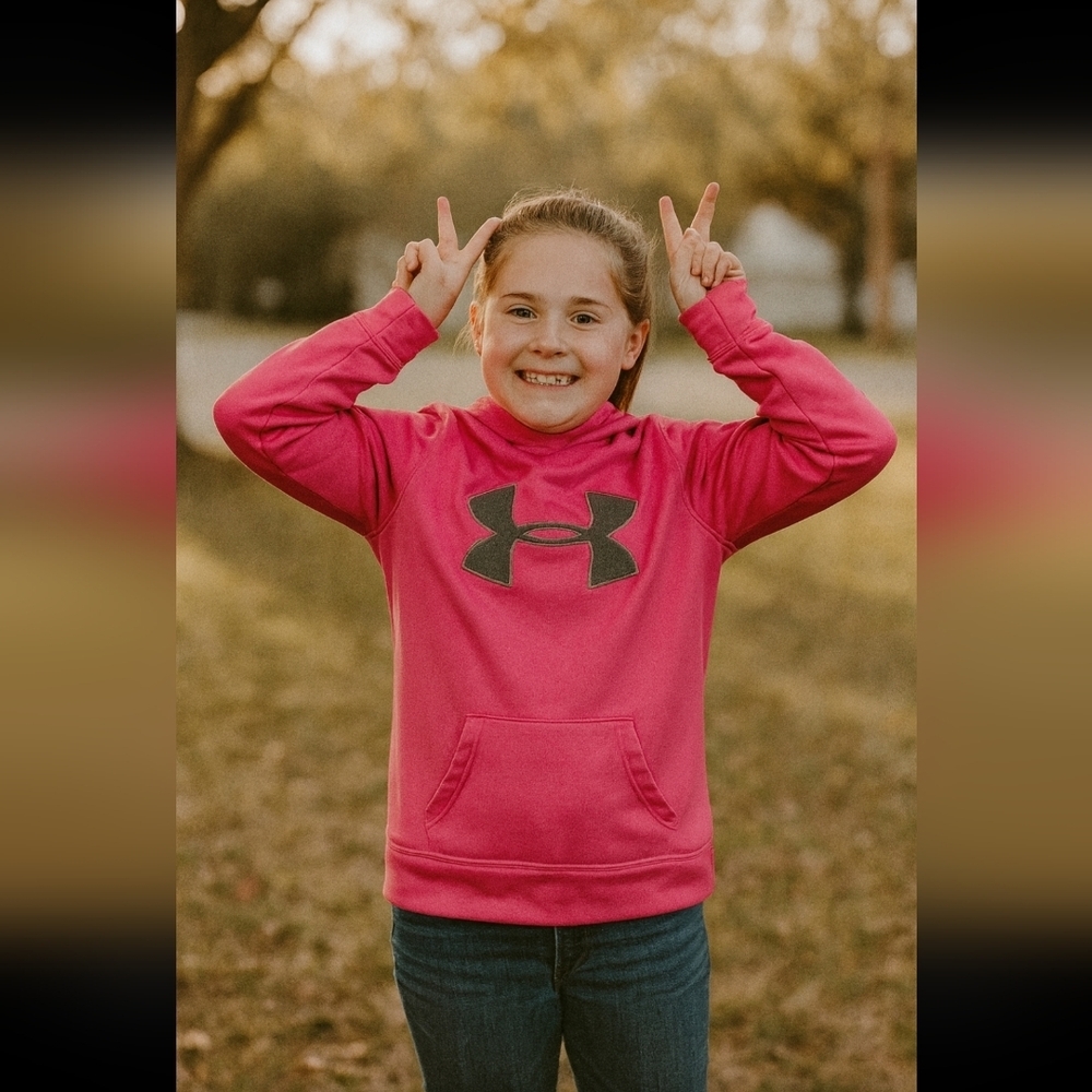Under Armour Hoodie​ Girls Pink Youth